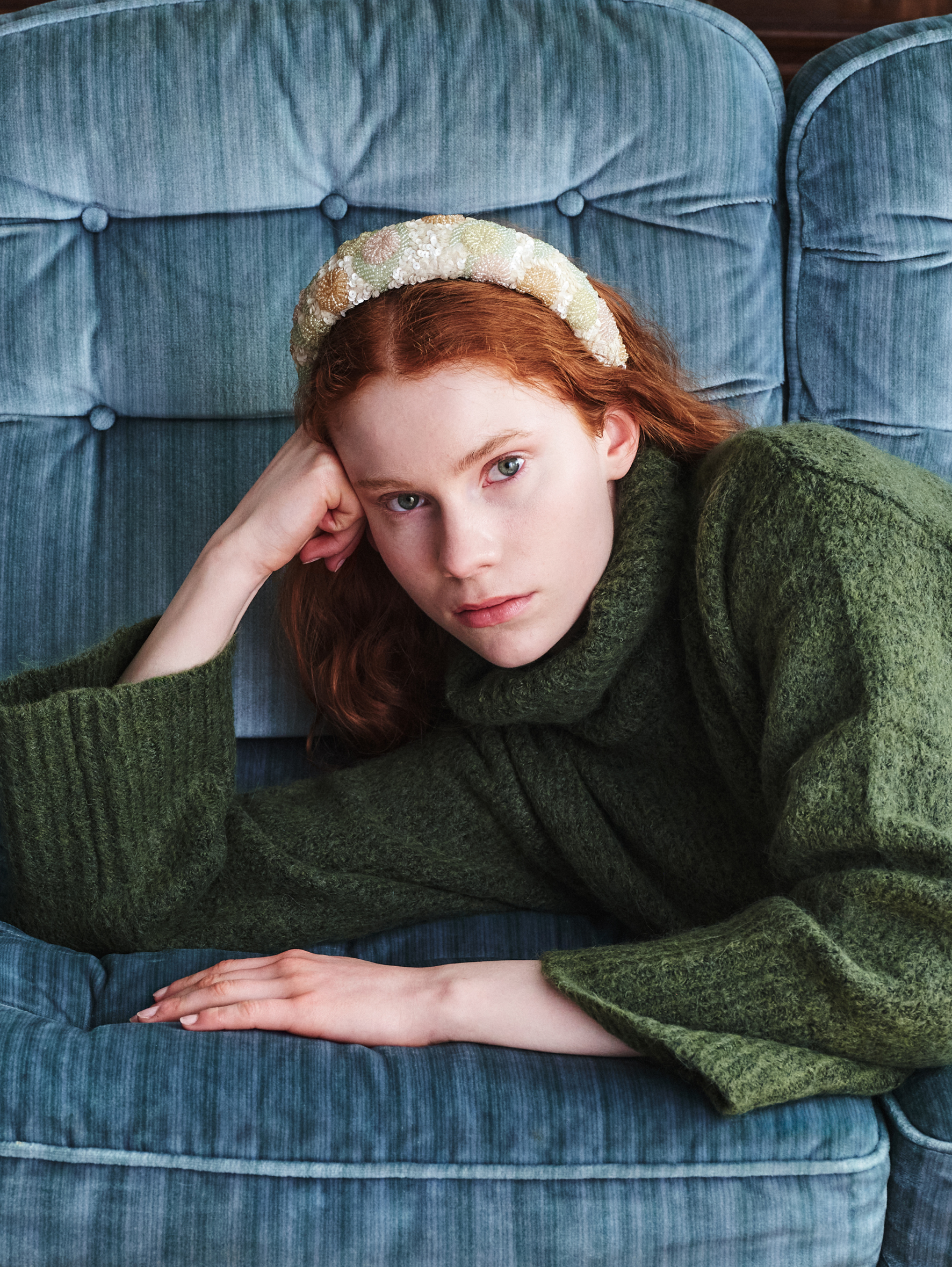 Becksöndergaard, Carna Wide Beaded Hairbrace - Birch White, accessories, accessories, archive, archive, accessories, party, black week, black week, party