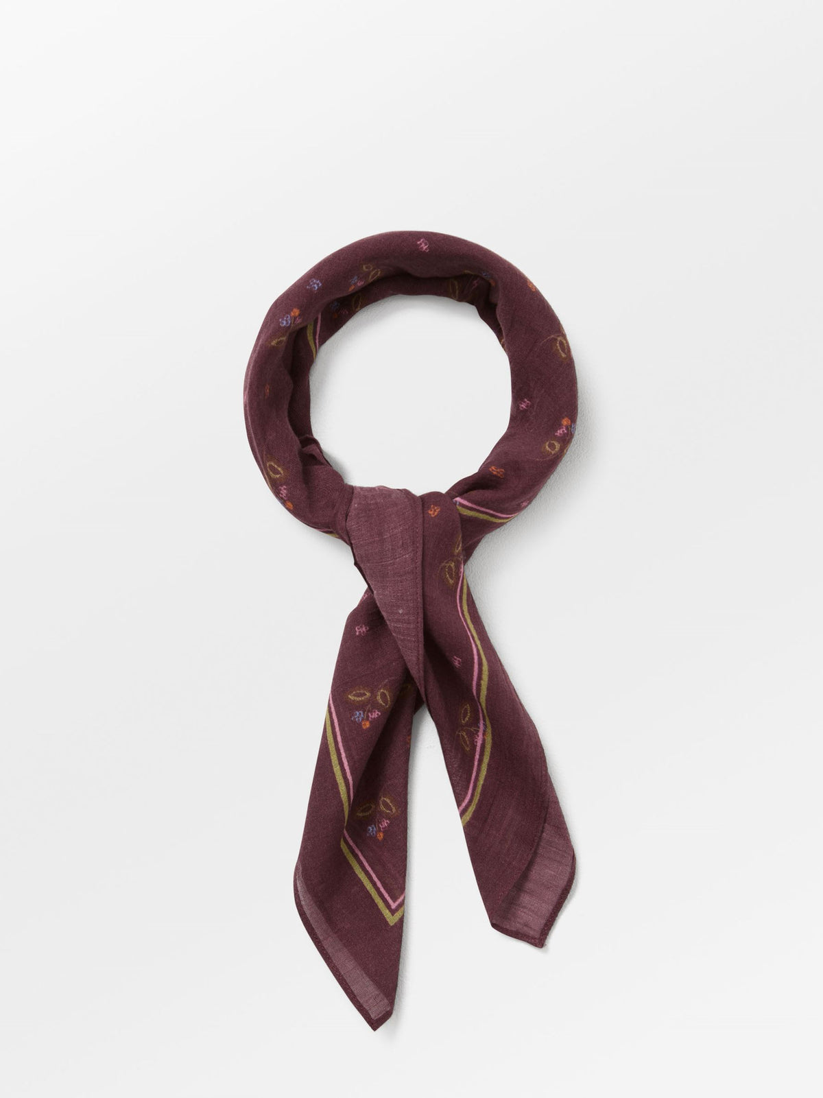 Becksöndergaard, Fiori Cotta Scarf - Vineyard Purple, onesize