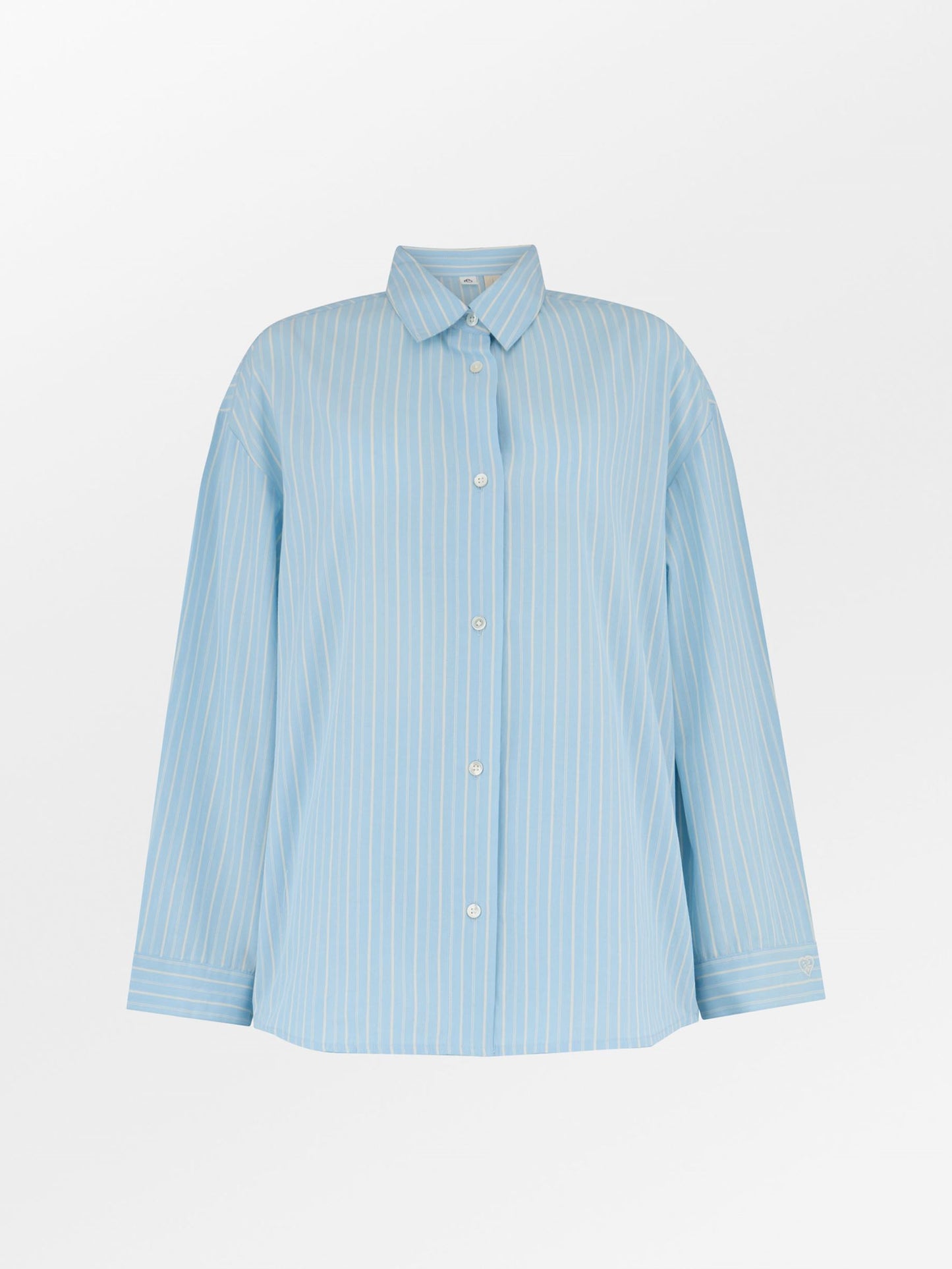 Becksöndergaard, Suri Pyjamas Set - Shirt Blue/Off-White, archive, homewear, homewear, archive, black week, black week