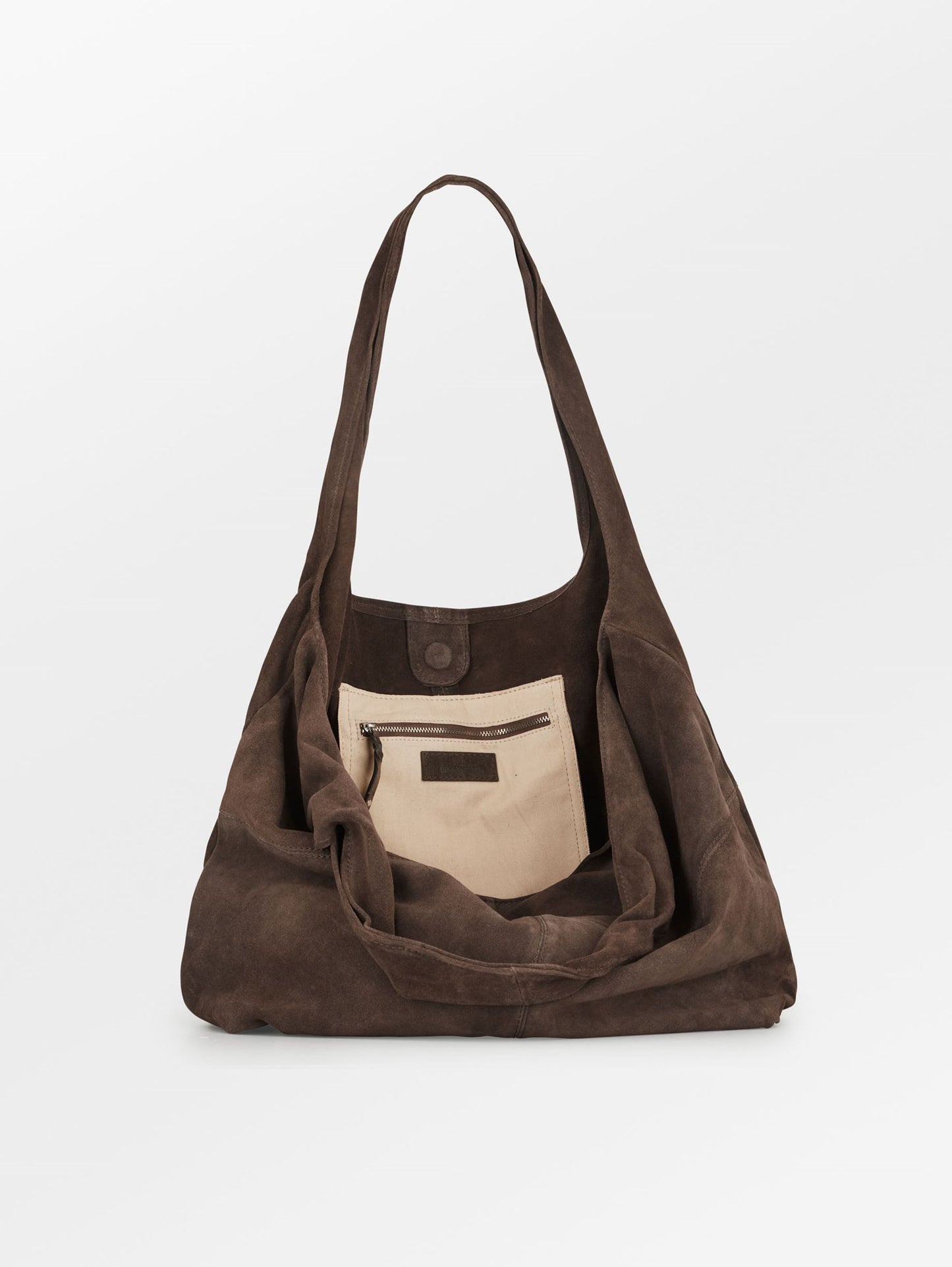 Suede Dalliea Shopper Bag - Dark Brown OneSize Becksöndergaard.se