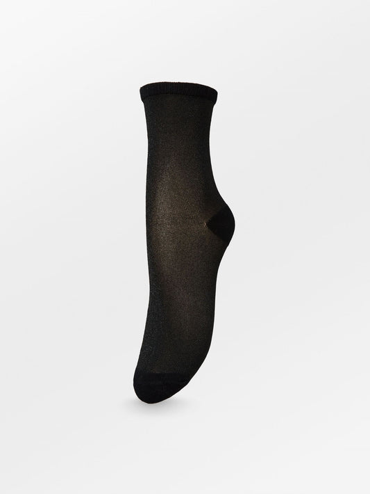 Becksöndergaard, Dina Solid - Black/Black, socks, archive, archive, socks, noos, black week, black week, noos