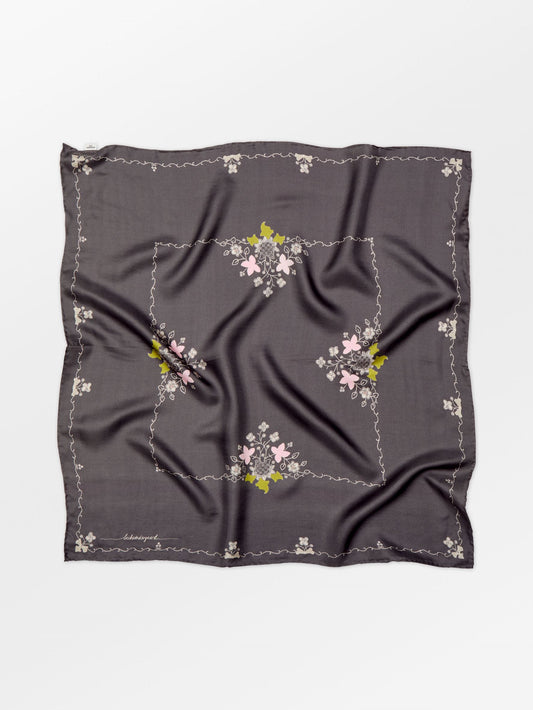 Becksöndergaard, Brodaria Sia Scarf - Forged Iron Gray, scarves, scarves, scarves, scarves