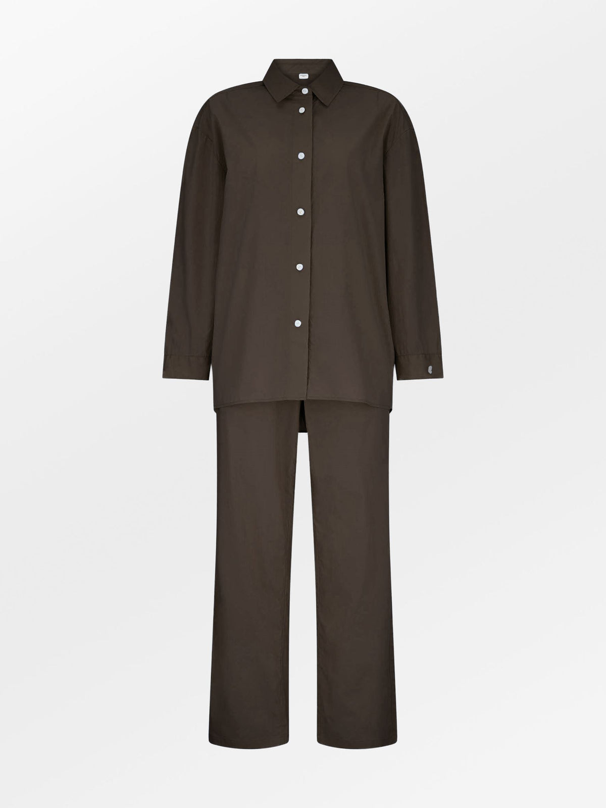 Becksöndergaard, Essential Pyjamas Set - Hot Fudge Brown, pyjamas, pyjamas