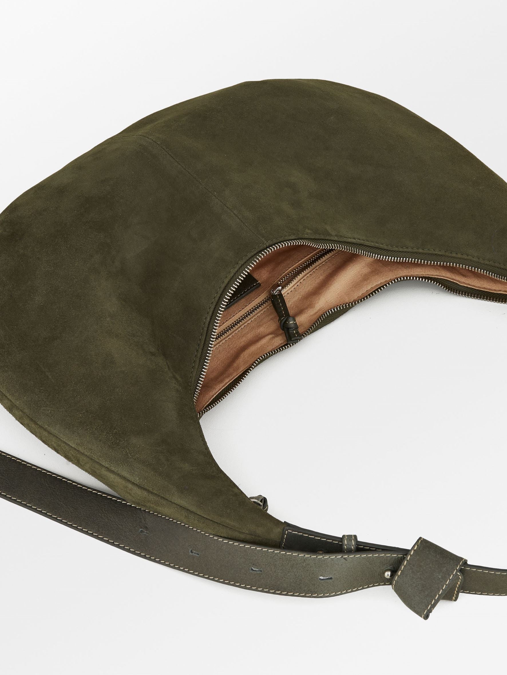 Suede Lona Crossbody Bag - Army OneSize Becksöndergaard.se