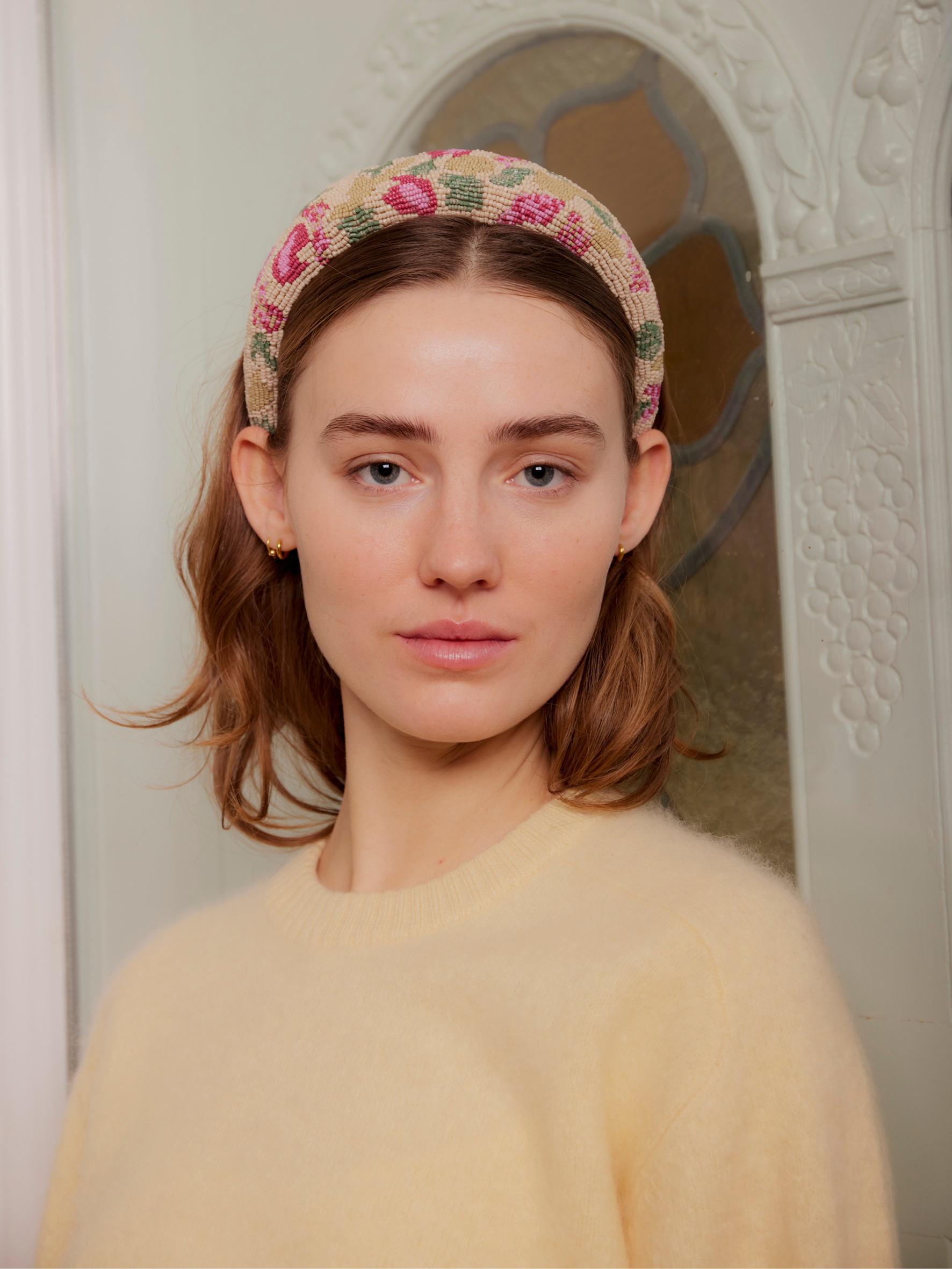 Tapelia Wide Beaded Hairbrace OneSize Becksöndergaard.se