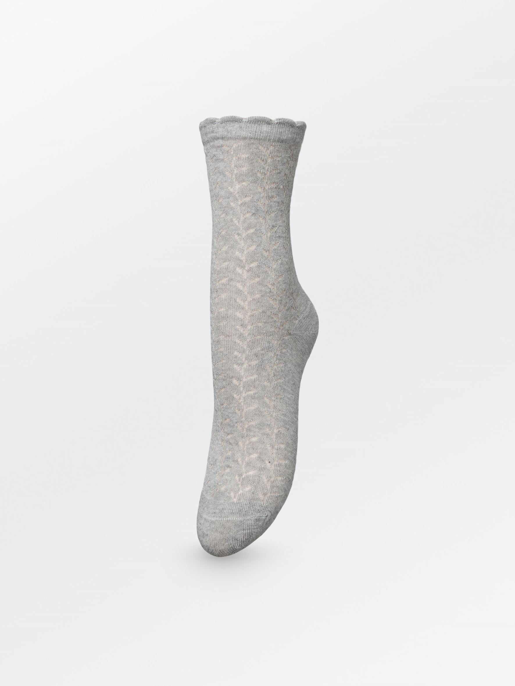 Becksöndergaard, Leofa Cotta Sock - Light Grey Melange, socks, sale, sale, socks, noos, black week, black week, noos, socks
