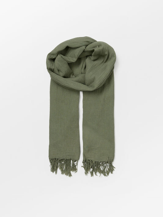 Solid Ilona Scarf - Green OneSize Becksöndergaard.se