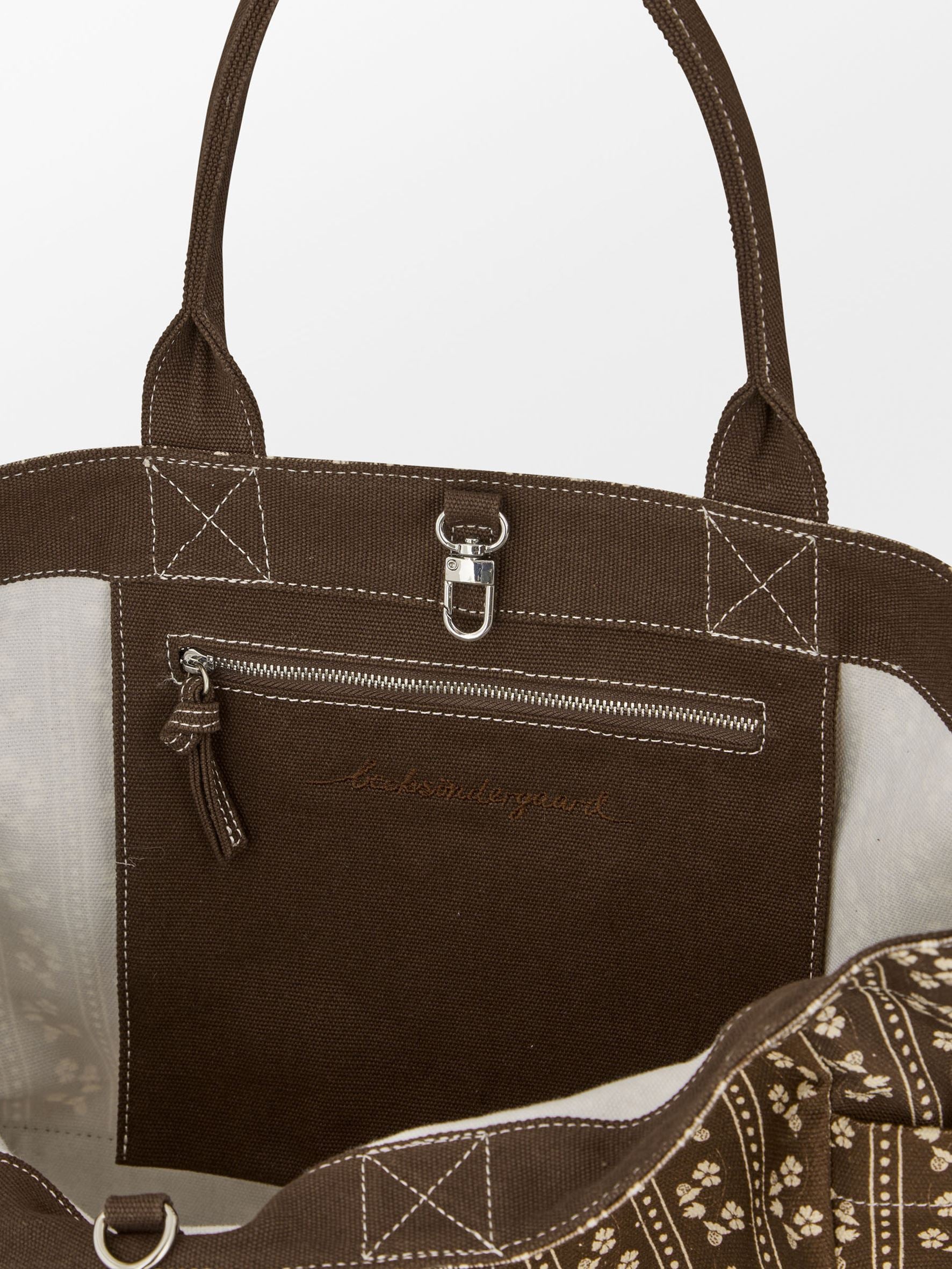 Becksöndergaard, Tapelyria Canvas Cecilia Bag - Chocolate Brown, bags, bags, bags