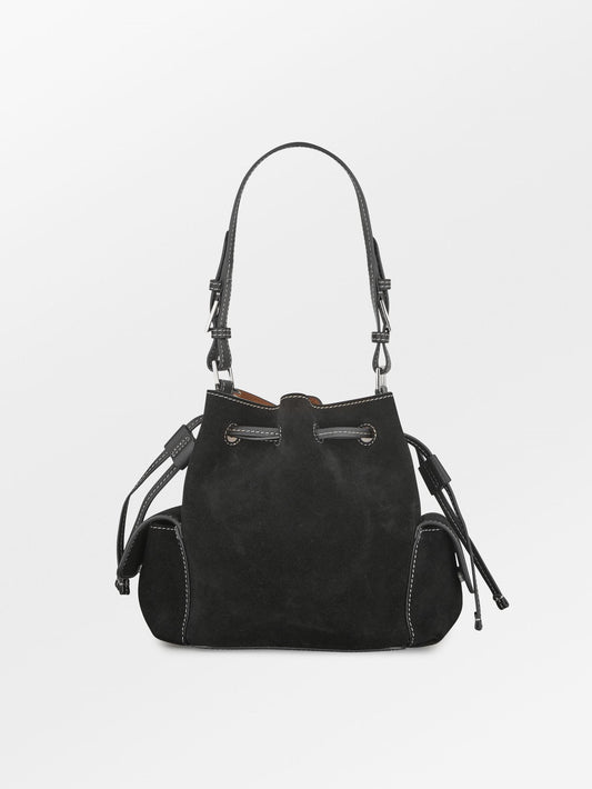 Becksöndergaard, Suede Bucket Small Bag - Black, bags, bags, bags