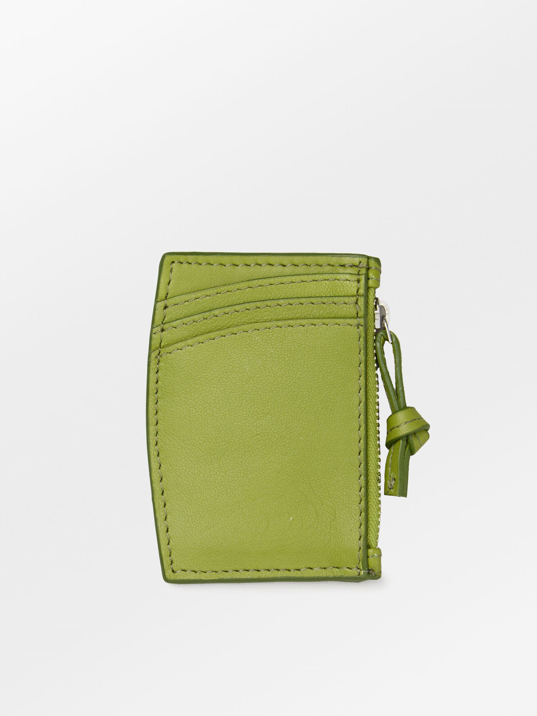Becksöndergaard, Nappa Zip Card Holder - Woodbine Green, accessories, accessories