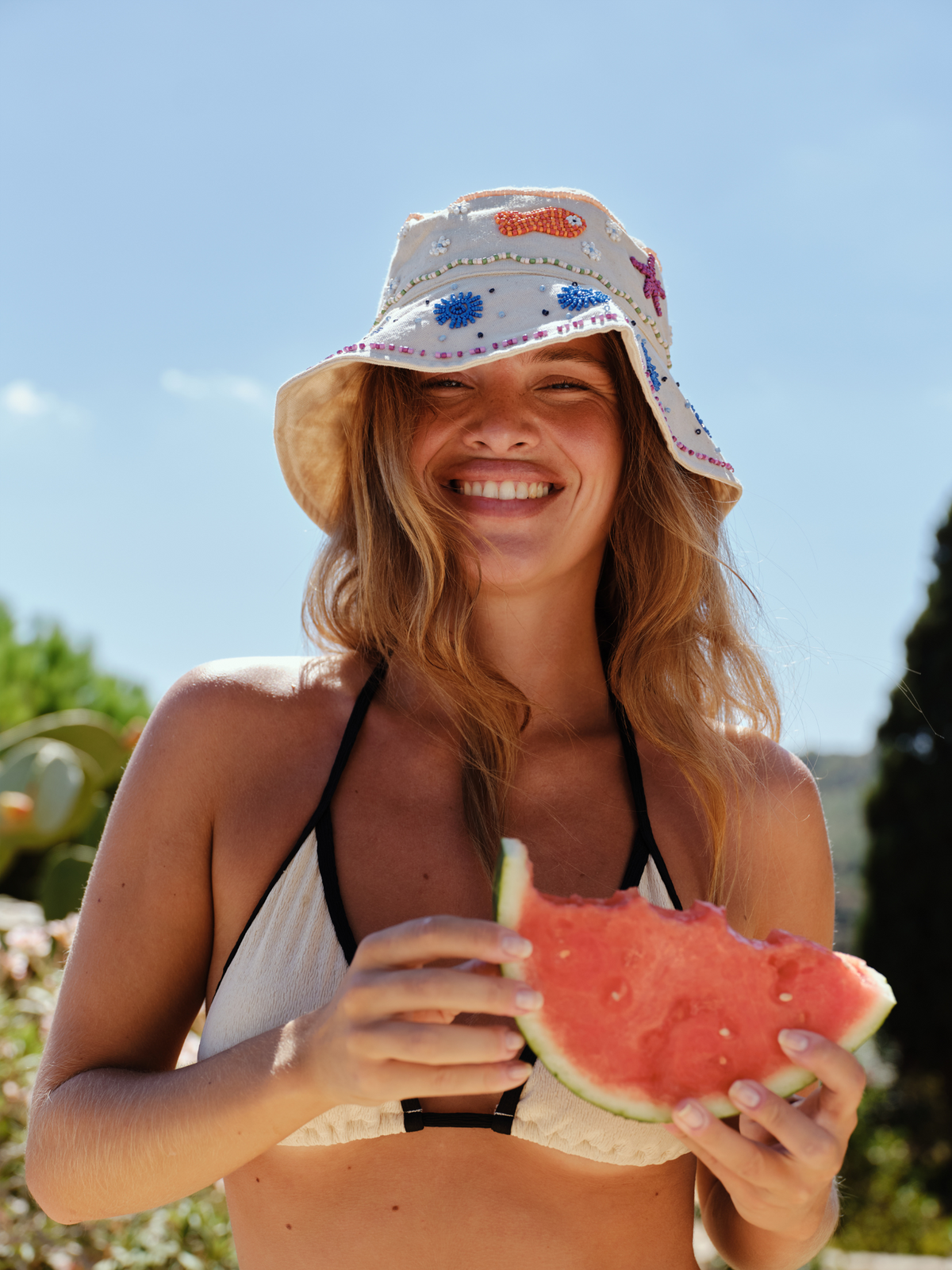 Becksöndergaard, Contrast Waves Bel Bikini - Birch White, clothing