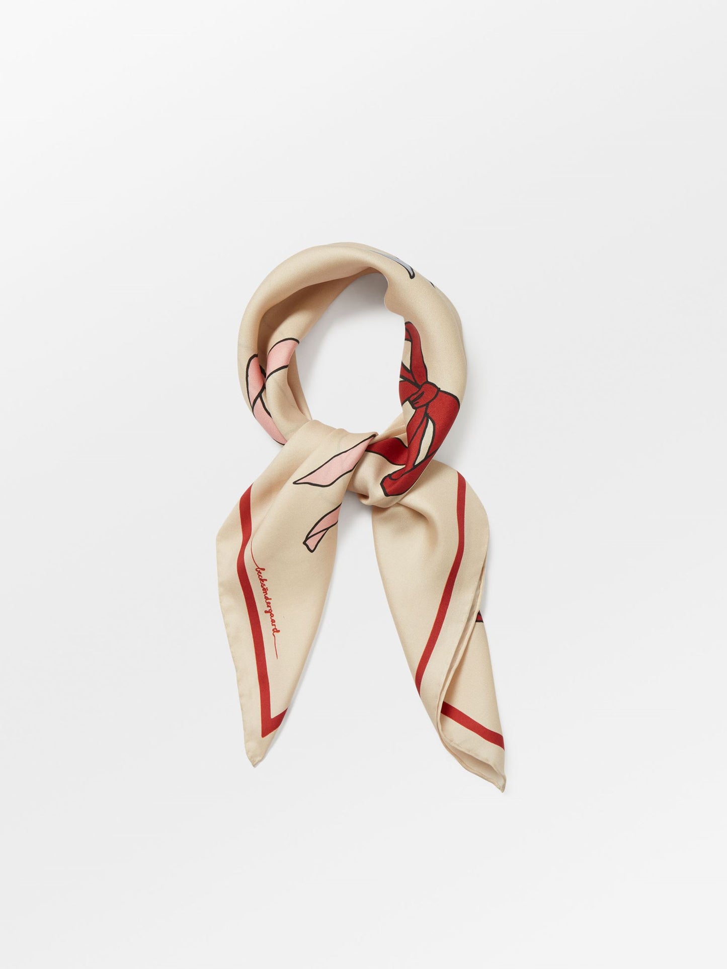Bow Twill Sia Scarf OneSize Becksöndergaard.se