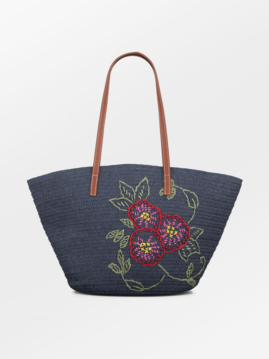 Becksöndergaard, Efloria Strawly Luca Bag - Navy Blue, bags, bags, bags