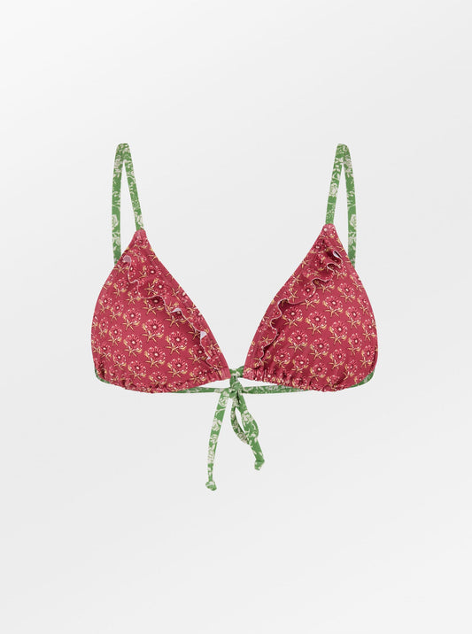 Bloflora Bella Frill Bikini Top Clothing Becksöndergaard.se