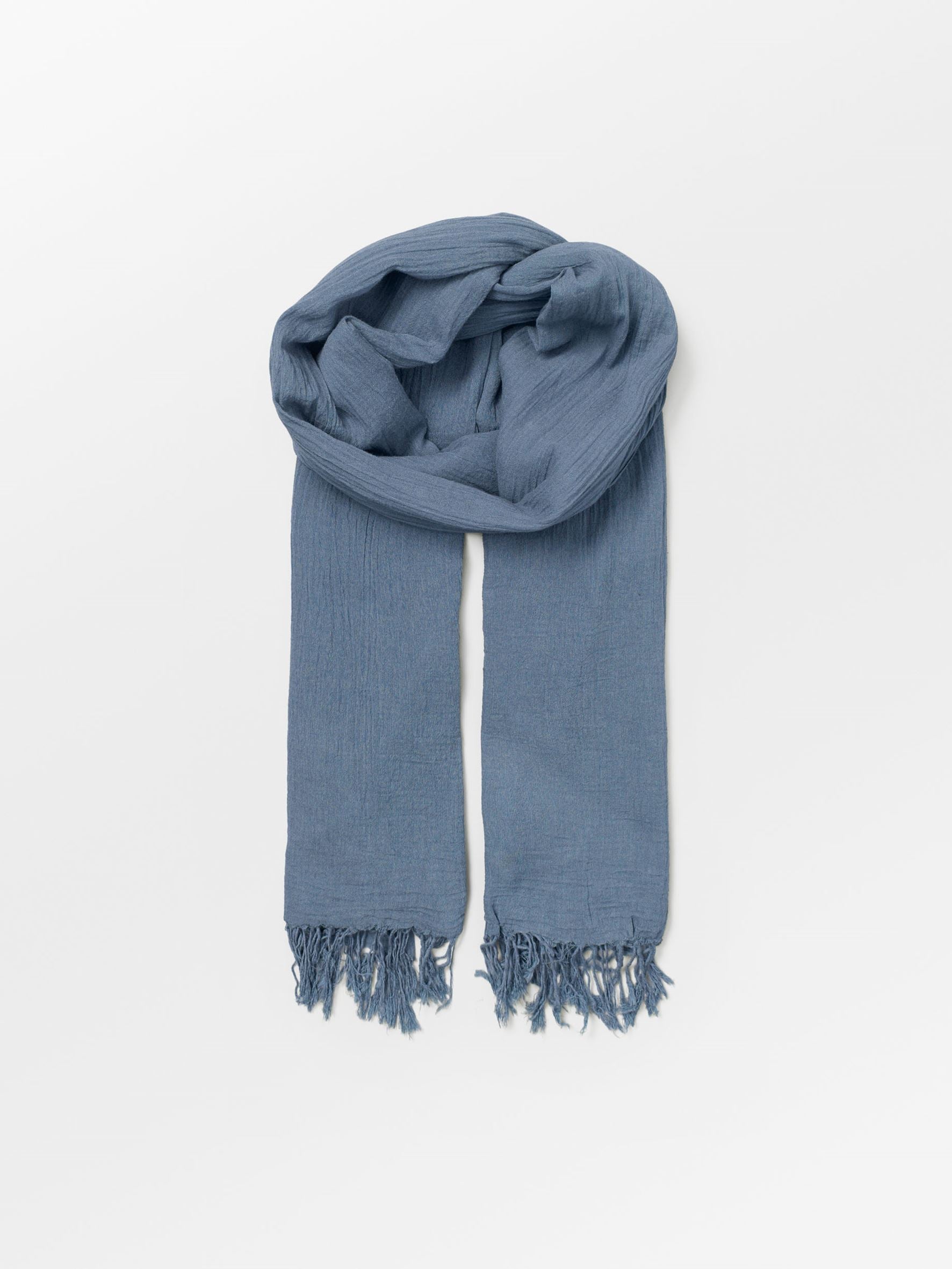 Solid Ilona Scarf - Light Blue OneSize Becksöndergaard.se