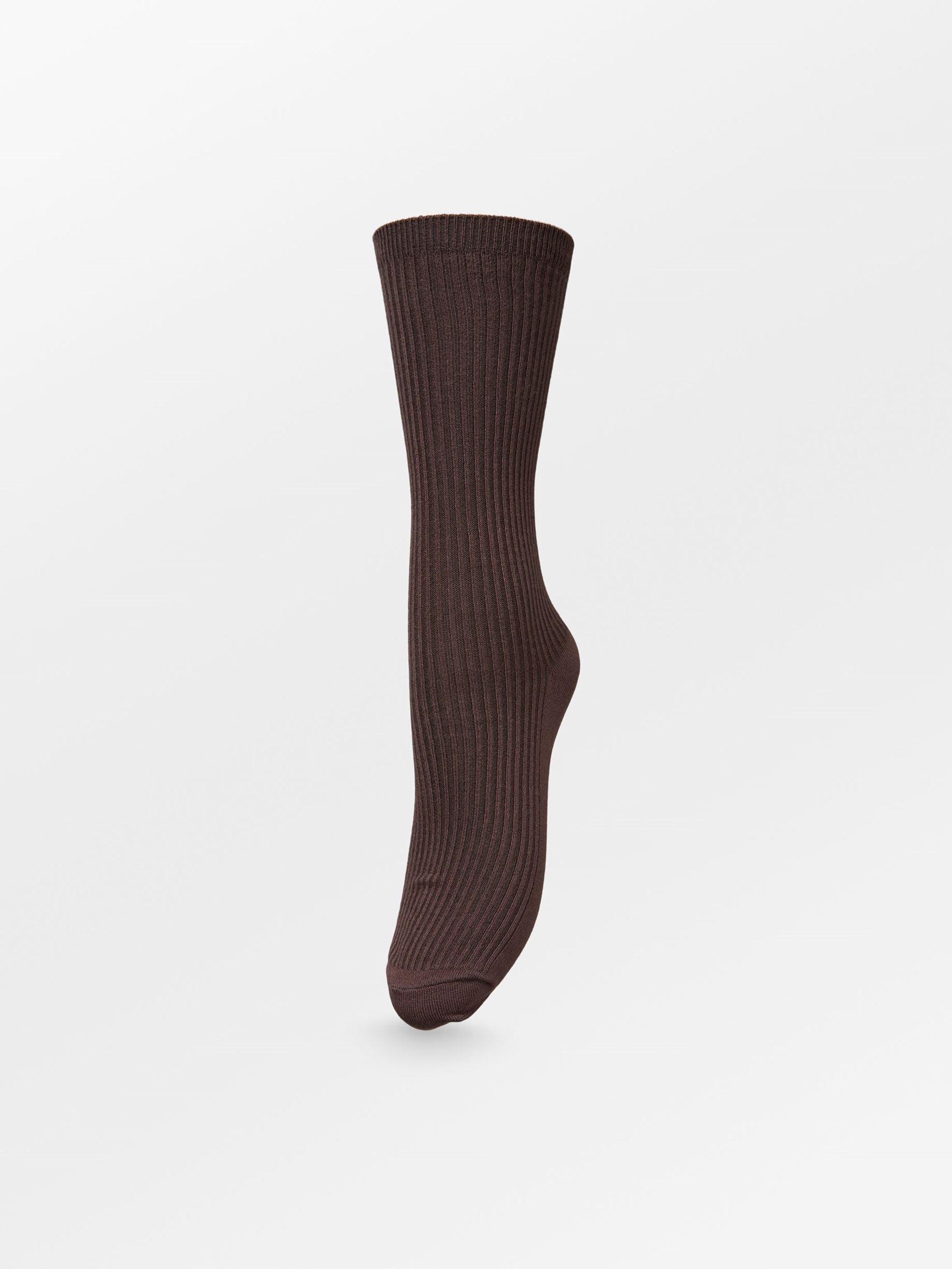 Telma Solid Sock - Dark Brown Socks Becksöndergaard.se