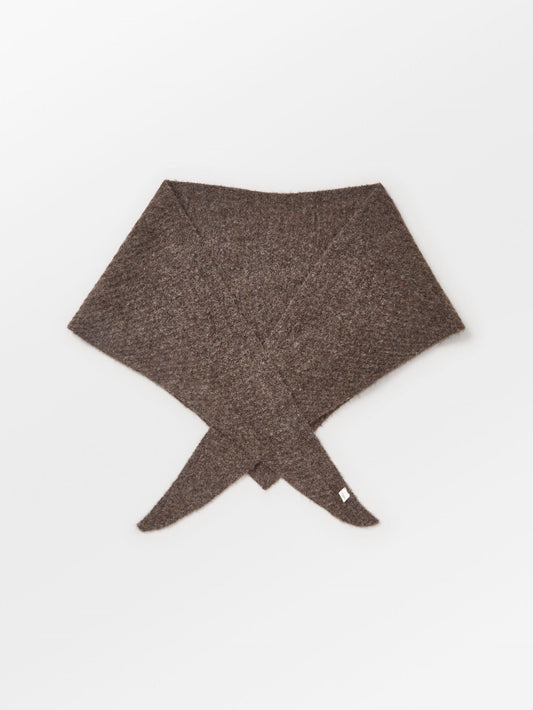 Becksöndergaard, Alpaca-Wool Triangle Scarf - Hot Fudge Brown, scarves, scarves, winter accessories, winter accessories