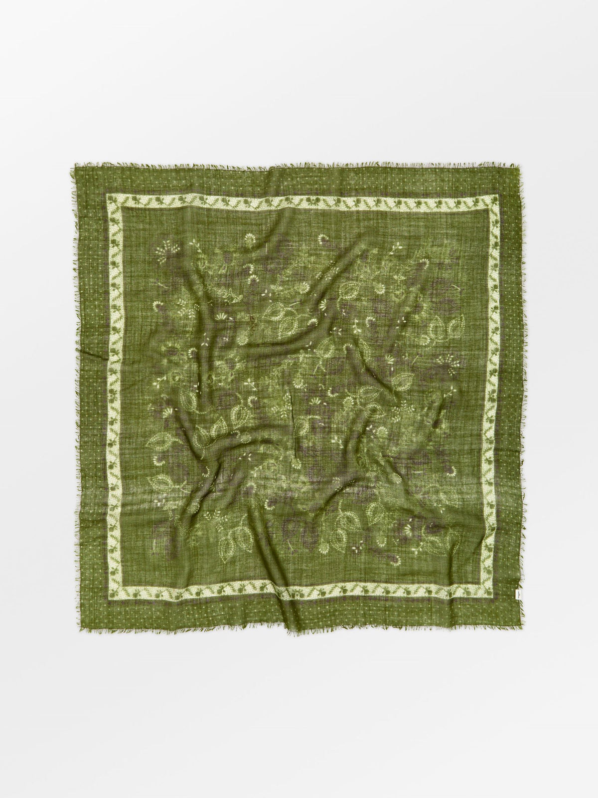Becksöndergaard, Dotted Flora Woo Scarf - Avocado Green, onesize