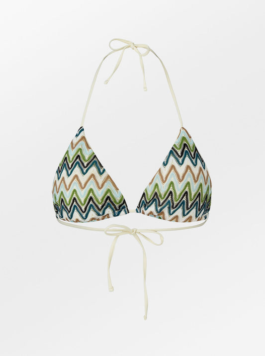 Amber Bikini Top - Green/Blue Clothing Becksöndergaard.se