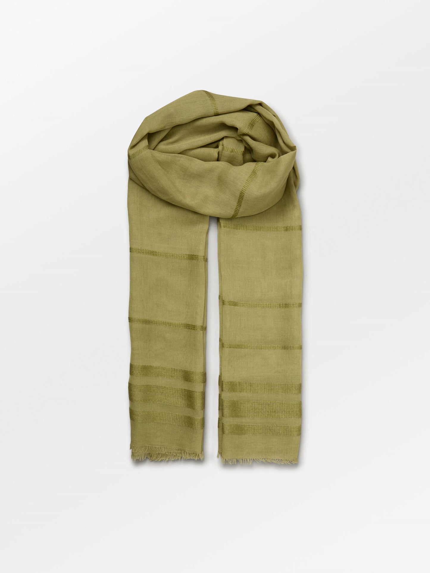 Becksöndergaard, Milena Cowo Scarf - Khaki Green, scarves, archive, scarves, archive, scarves, black week, black week
