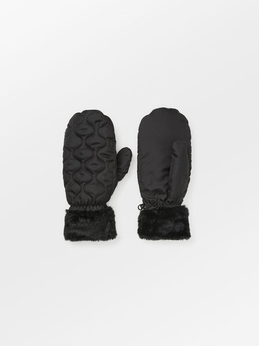 Becksöndergaard, Makara Puff Mittens - Black, archive, archive, winter accessories, archive, winter accessories, black week, black week