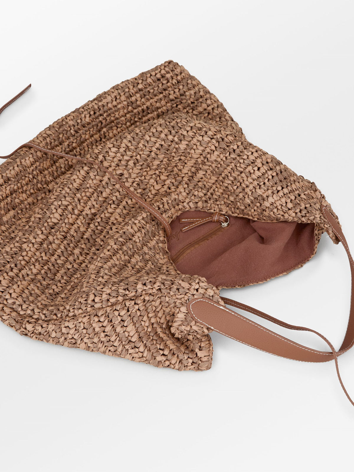 Paper Straw Siena Bag OneSize Becksöndergaard.se