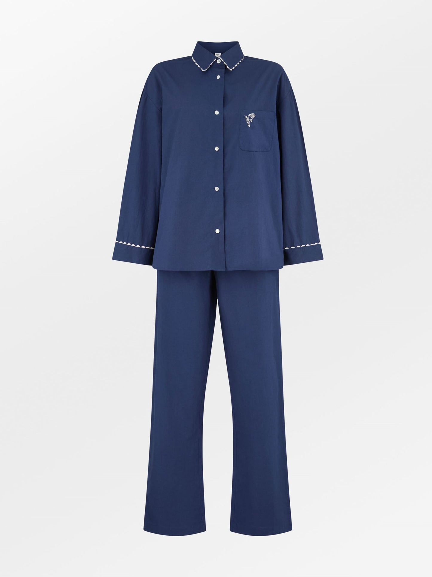 Scallop Pyjamas Shirt Clothing Becksöndergaard.se