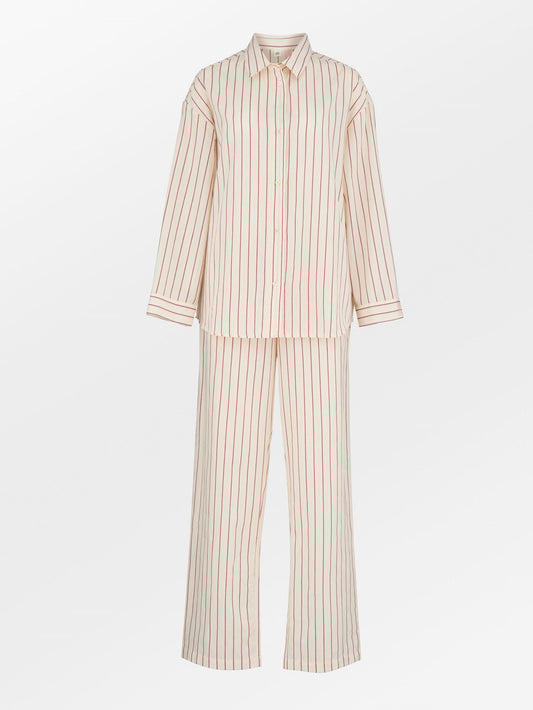 Becksöndergaard, Suri Pyjamas Set - Off-white/Rose, archive, homewear, homewear, archive, gifts, black week, black week