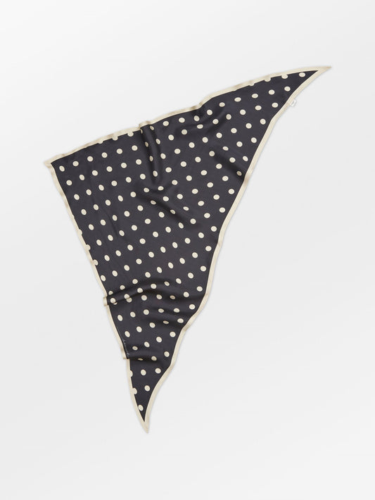 Becksöndergaard, Polka Triangle Sia Scarf - Black, scarves, scarves, scarves
