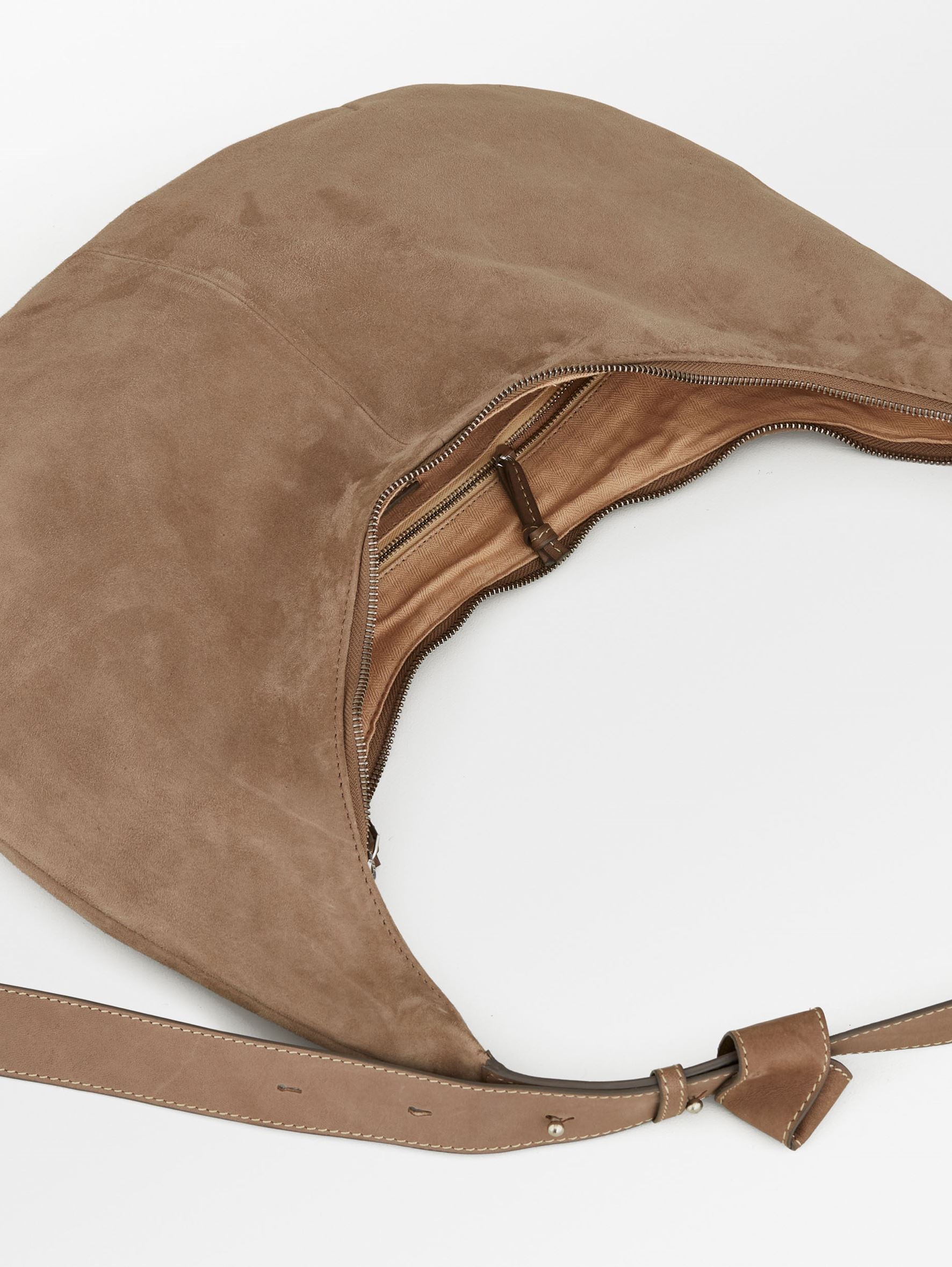 Suede Lona Crossbody Bag - Grey OneSize Becksöndergaard.se
