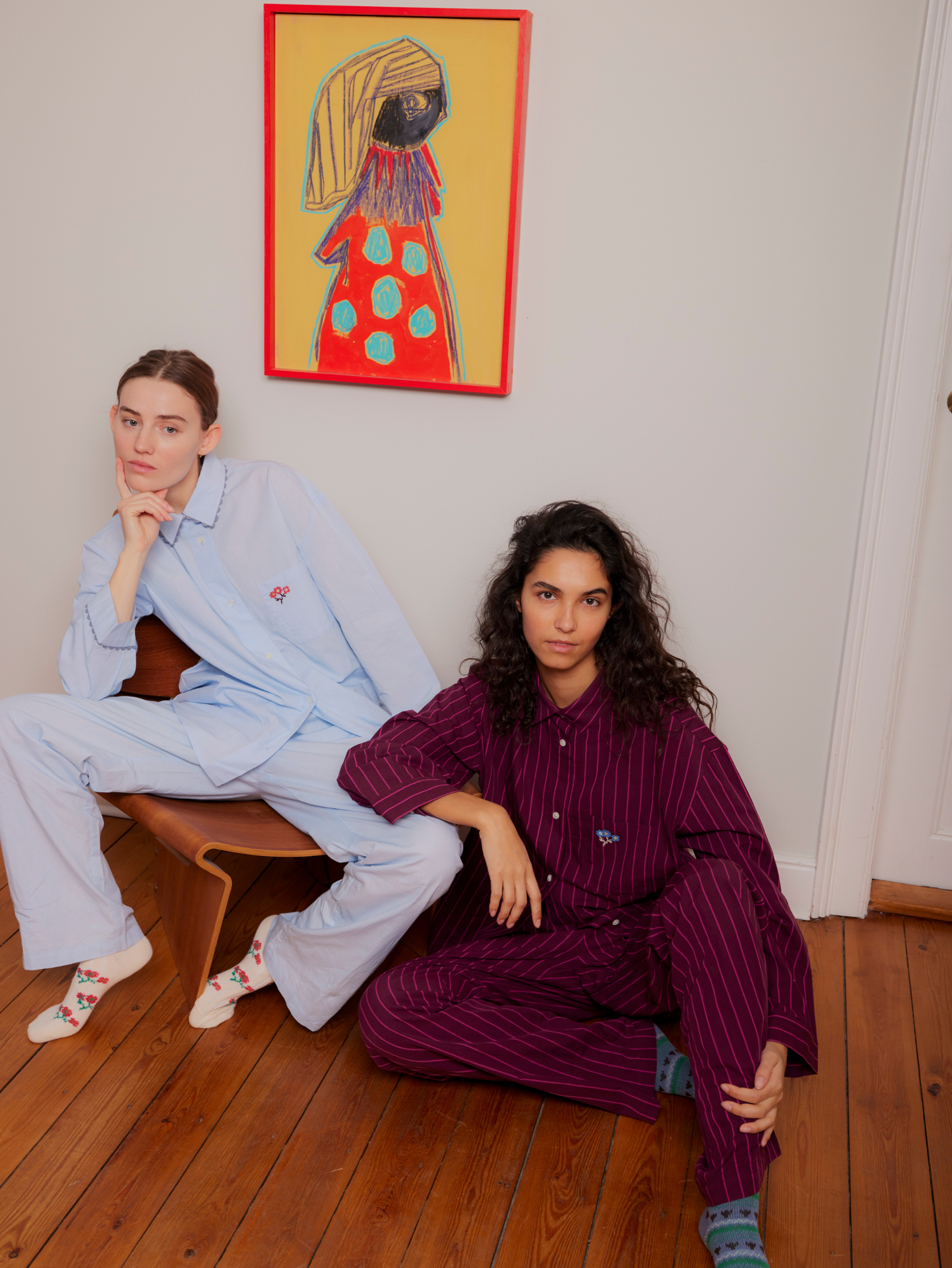 Scallop Flotile Pyjamas Shirt Clothing Becksöndergaard.se