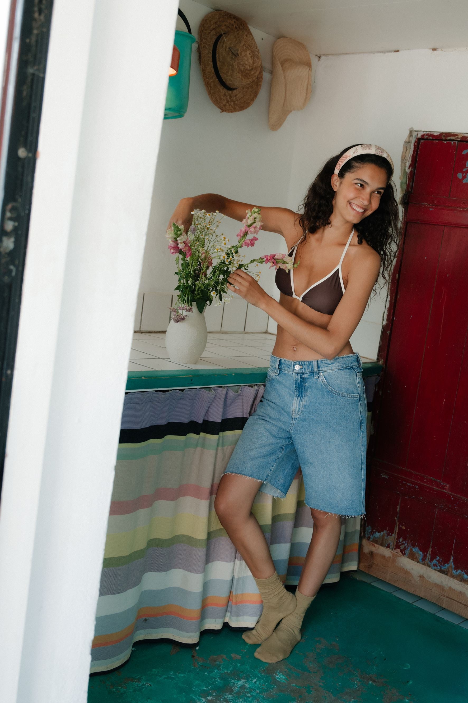 Contrast Bel Bikini Top Clothing Becksöndergaard.se