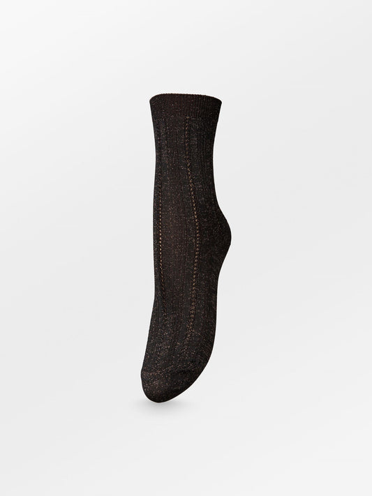 Becksöndergaard, Glitter Drake Sock - Hot Fudge Brown, socks, socks, socks