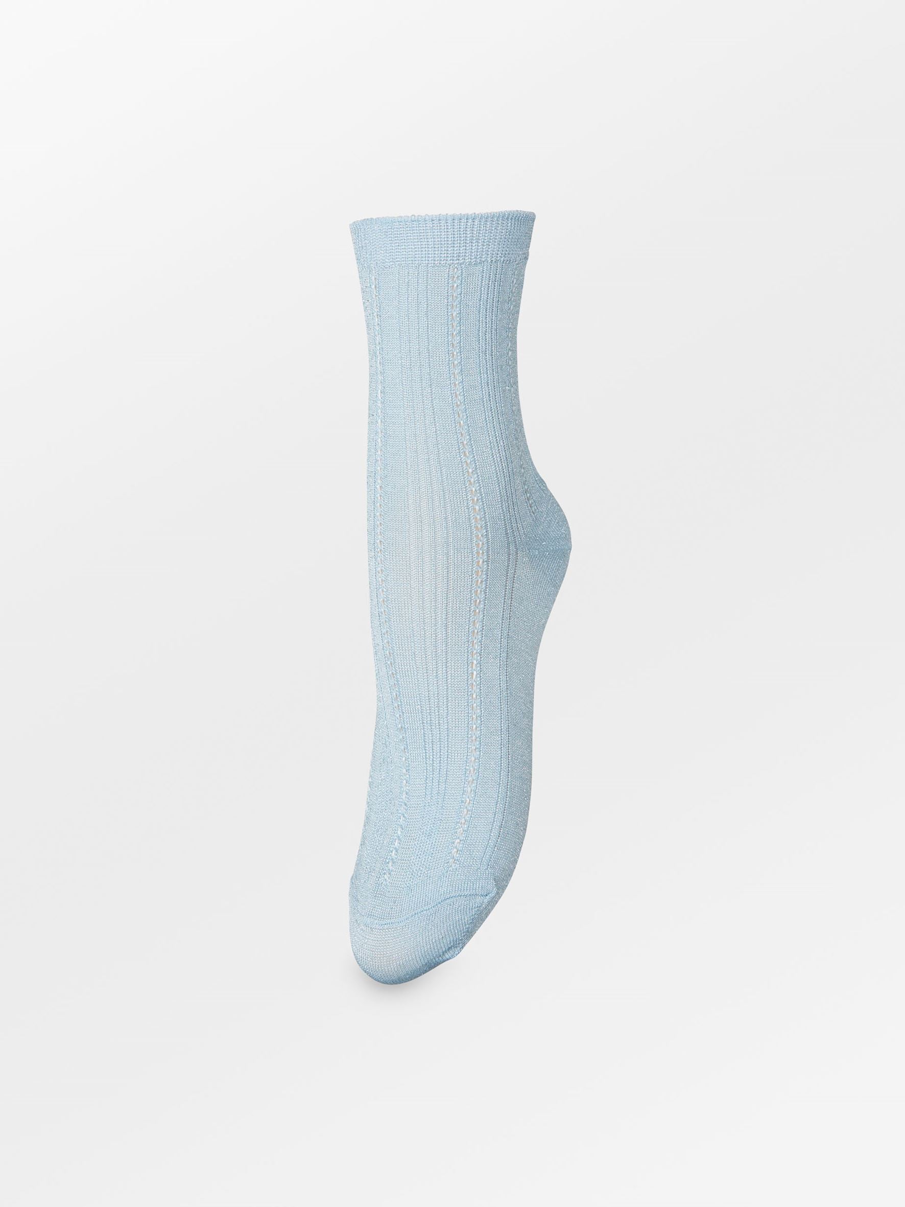 Becksöndergaard, Glitter Drake Sock - Skyway Blue, socks, socks, noos, black week, black week, noos