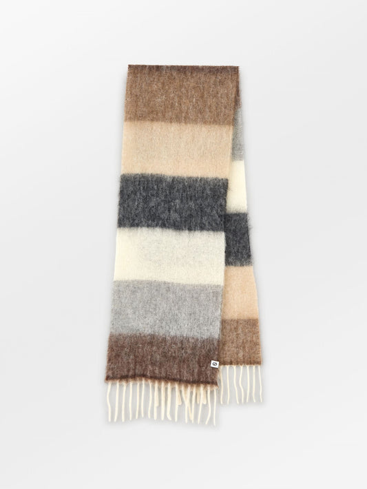 Becksöndergaard, Strada Tilda M Scarf - Rain Drum Brown, scarves, archive, scarves, archive, sale, sale, scarves, black week, black week