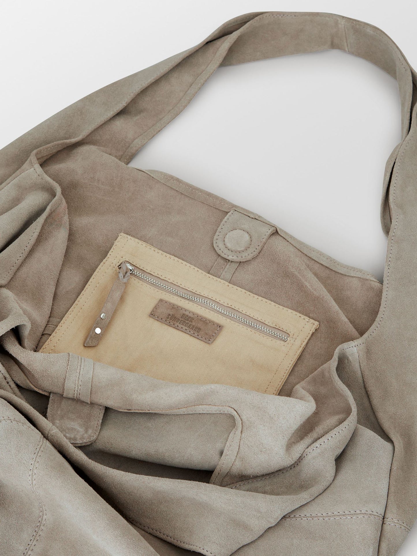Suede Dalliea Shopper Bag - Gray OneSize Becksöndergaard.se