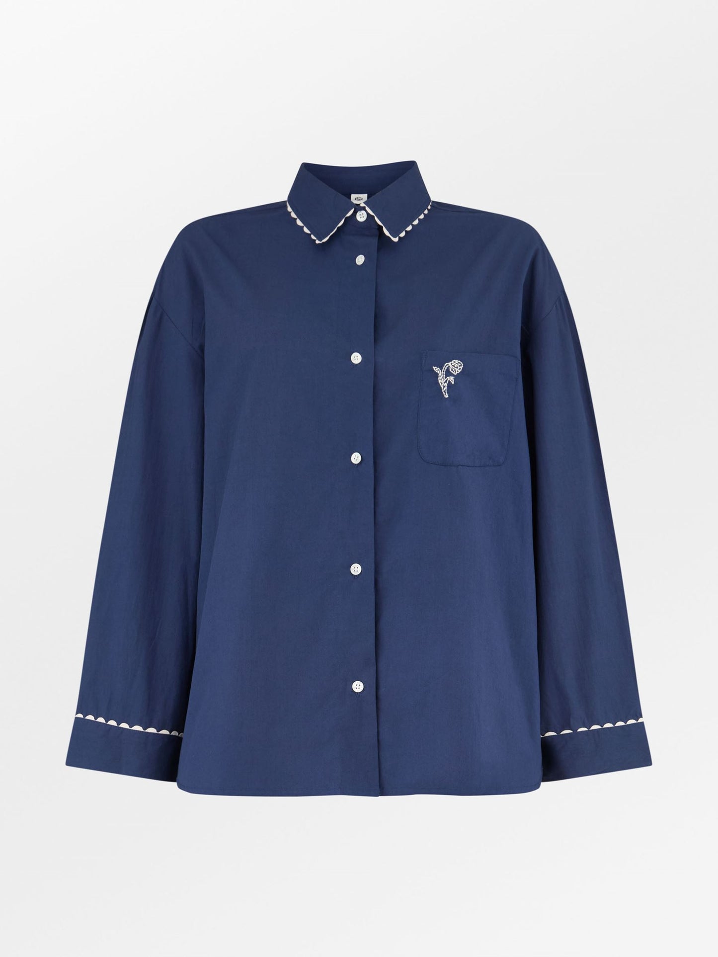 Scallop Pyjamas Shirt Clothing Becksöndergaard.se