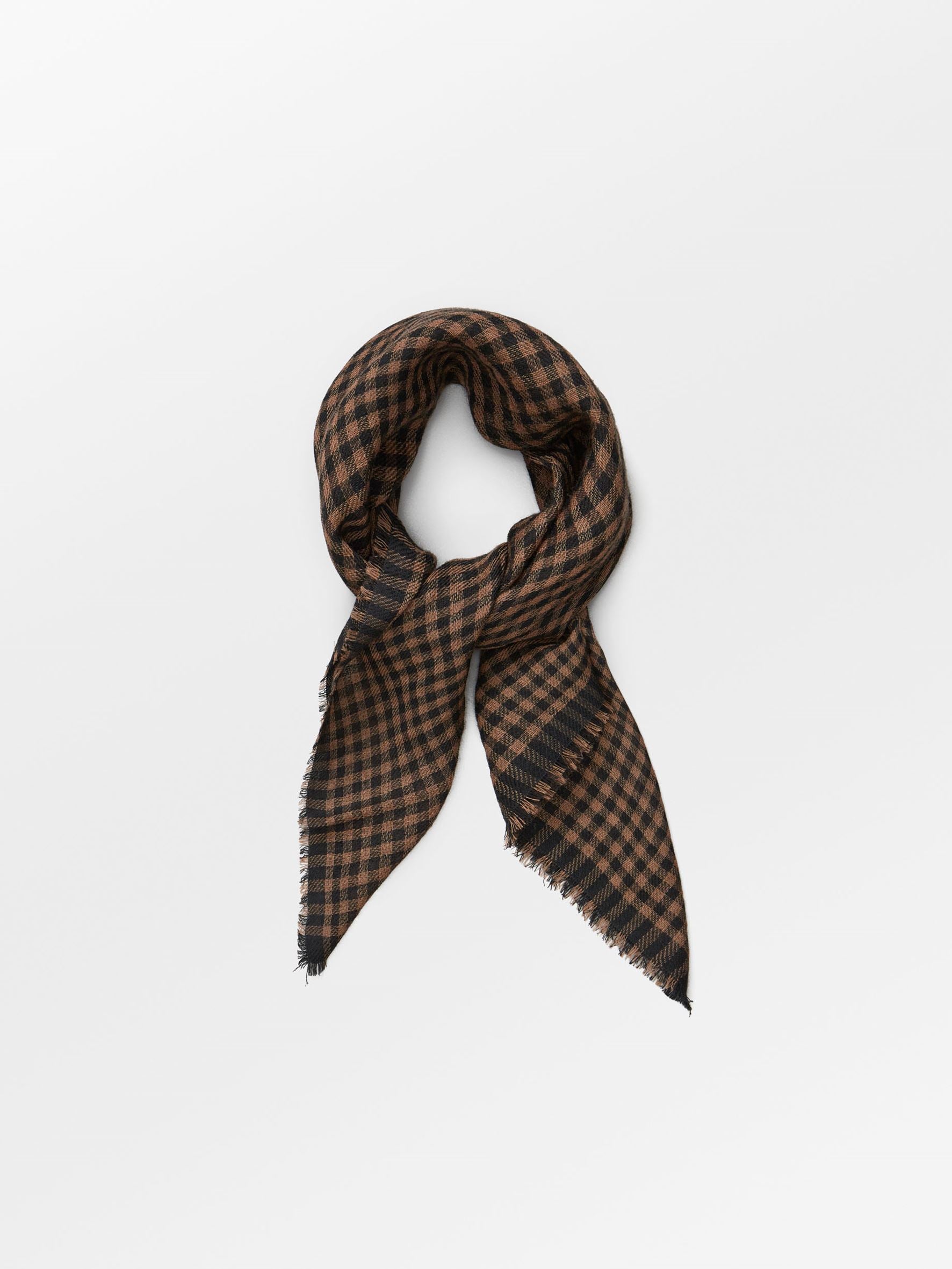 Gingham Woo Scarf OneSize Becksöndergaard.se