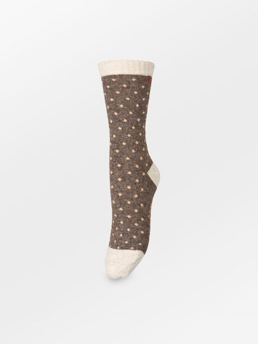 Becksöndergaard, Dotted Wola Sock - Pine Bark, socks, socks, black week, black week