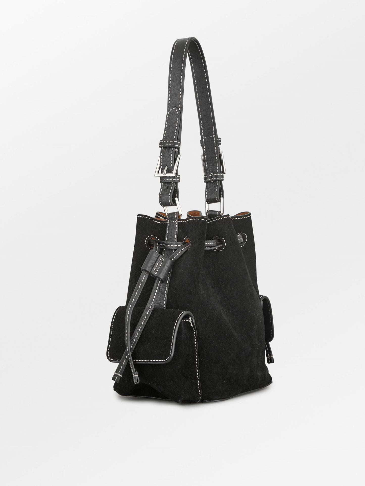 Suede Bucket Small Bag OneSize Becksöndergaard.se