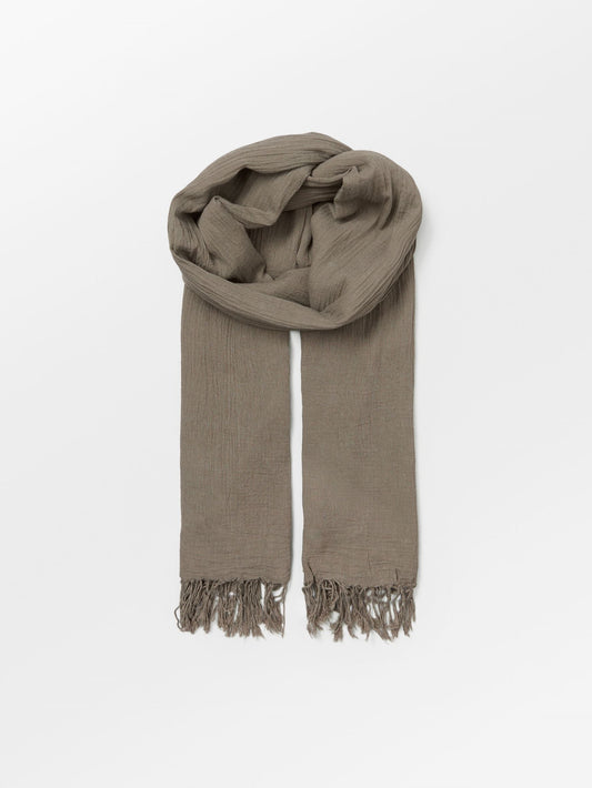 Solid Ilona Scarf - Brown OneSize Becksöndergaard.se
