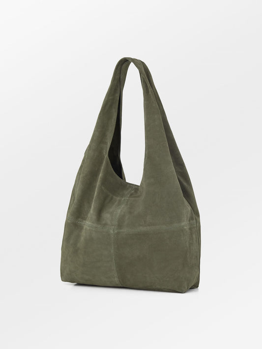 Suede Dalliea Shopper Bag - Green OneSize Becksöndergaard.se