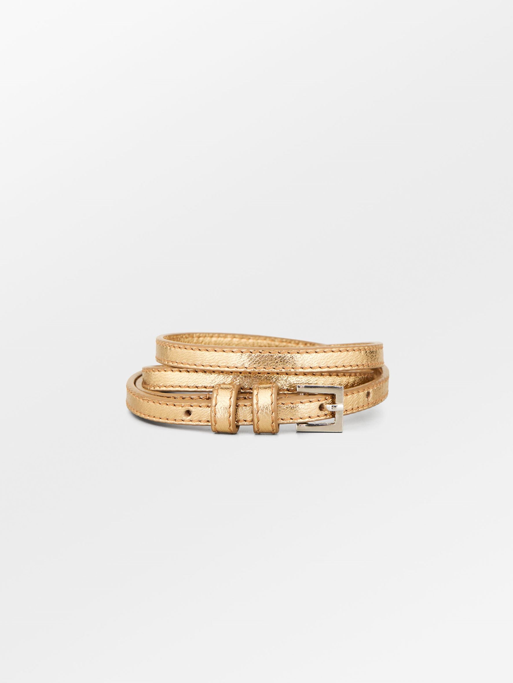 Becksöndergaard, Glaze Aria Leather Belt - Gold, accessories, accessories