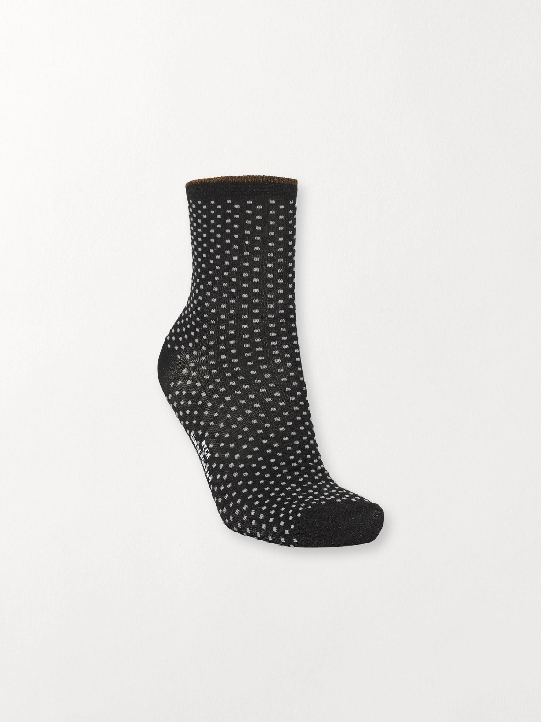 Becksöndergaard, Dina Small Dots - Black, socks