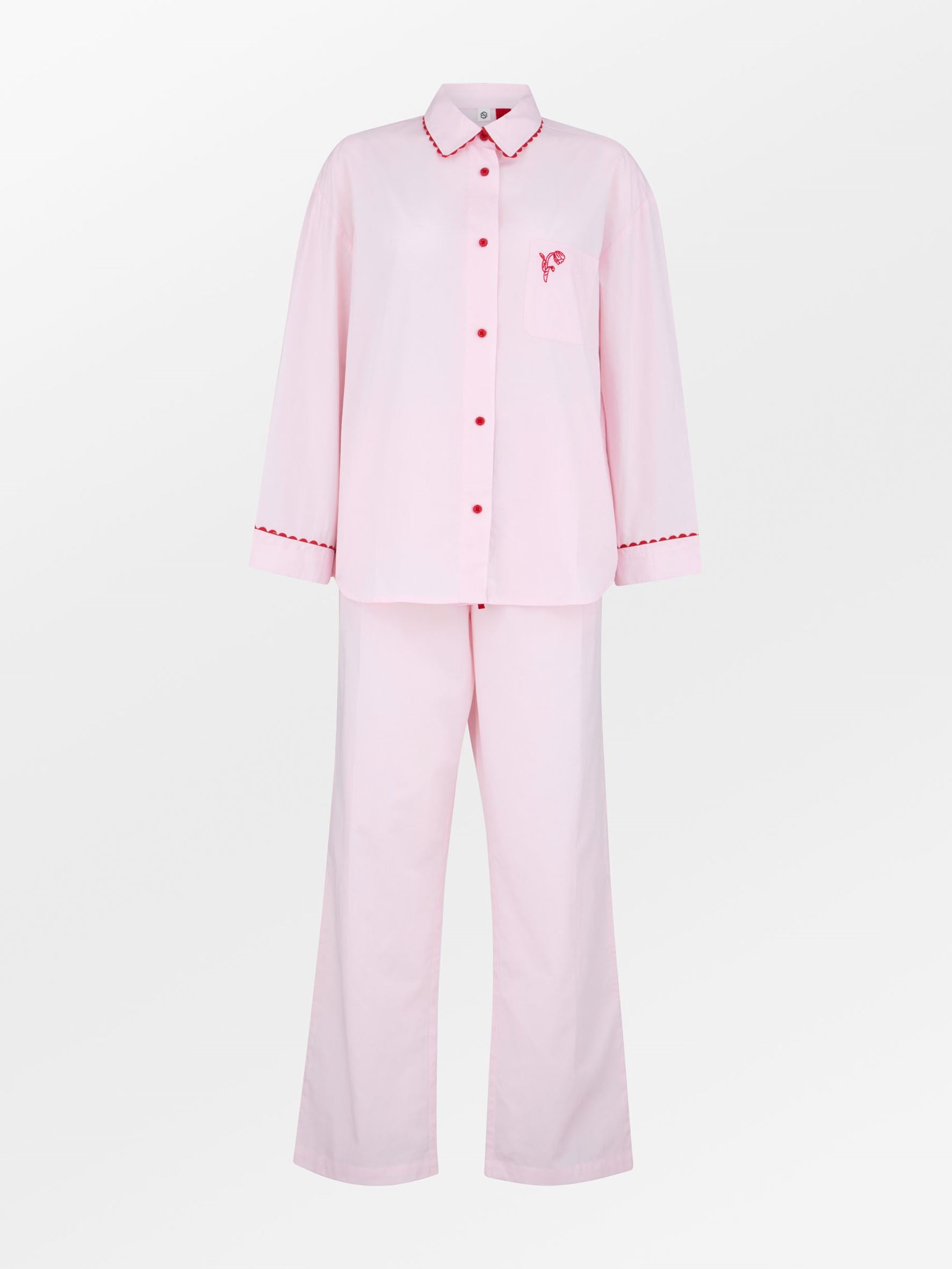 Scallop Pyjamas Shirt Clothing Becksöndergaard.se