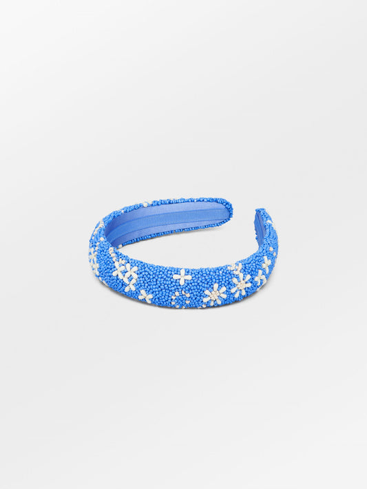 Becksöndergaard, Anglaisia Midi Beaded Hairbrace - Regatta Blue, accessories, accessories, sale, sale, accessories, sale, accessories