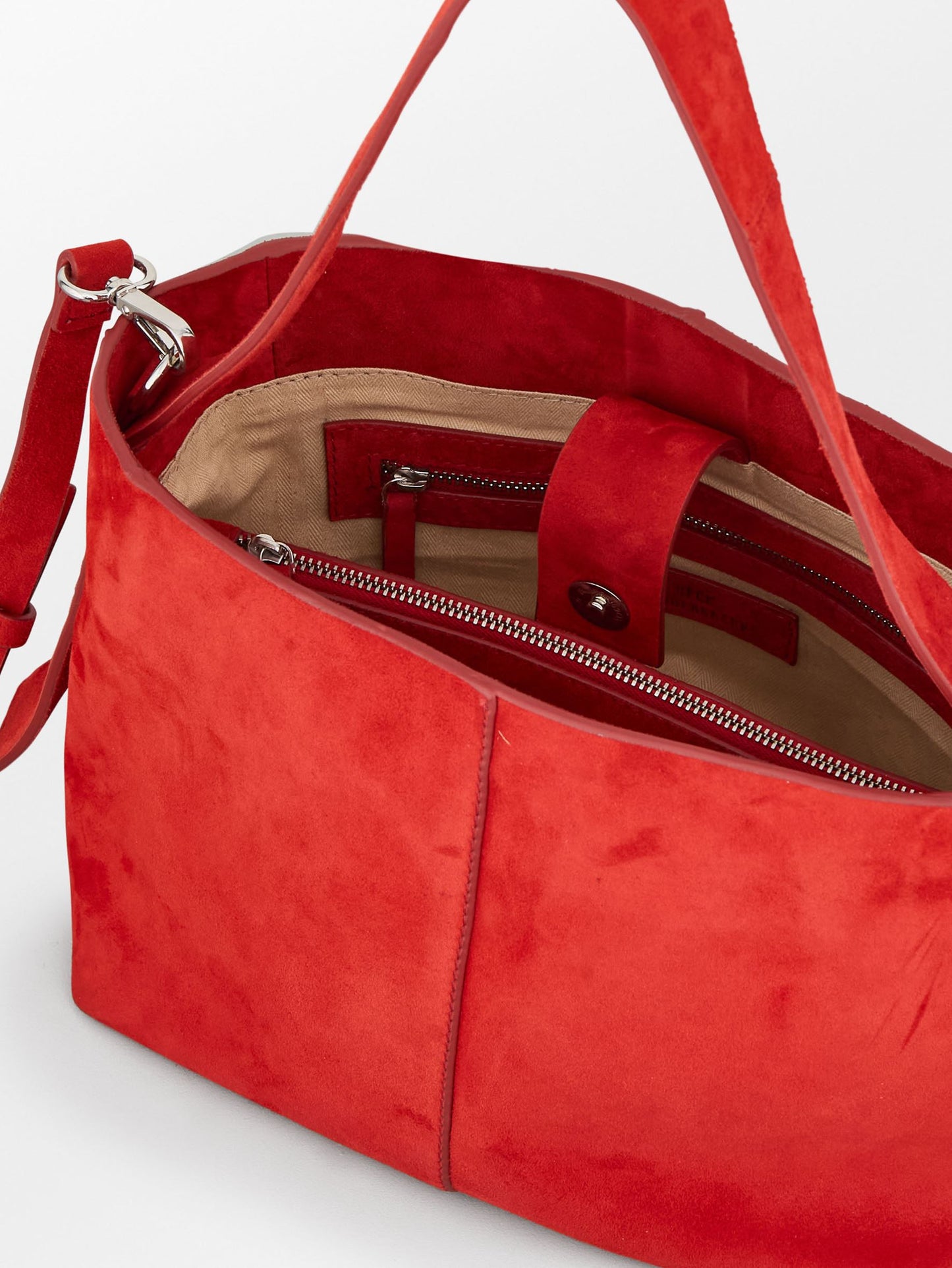 Becksöndergaard, Suede Fraya Small Bag - Adrenaline Red, bags, bags, bags, bags