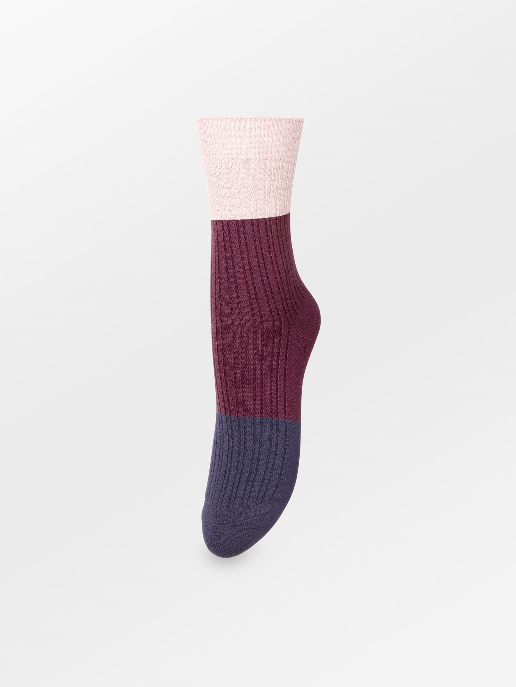 Becksöndergaard, Colourblock Bam Sock - Graystone Blue, socks, socks, black week, black week