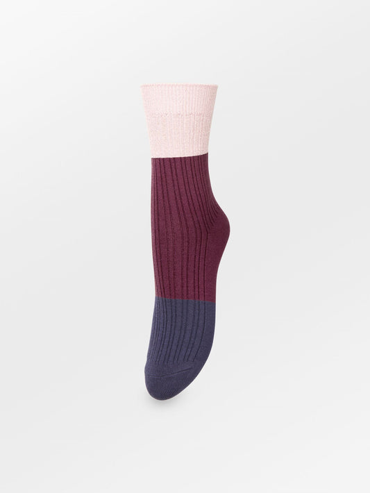 Becksöndergaard, Colourblock Bam Sock - Graystone Blue, socks, socks, black week, black week