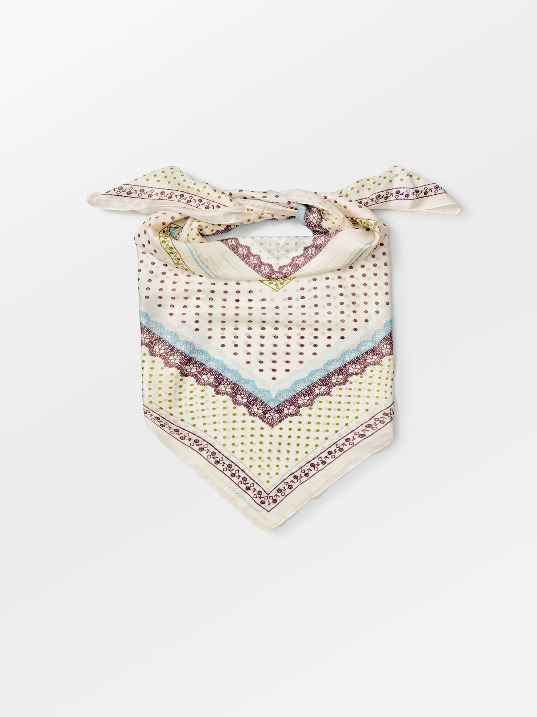 Becksöndergaard, Lacia Tabby Sia Scarf - Birch White, scarves, scarves, scarves, scarves, gifts, black week, black week